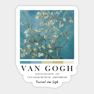 Vincent Van Gogh Almond Blossom, Famous Painting, Exhibition Wall Art Sticker